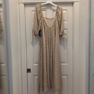 Boho maxi dress with flowers